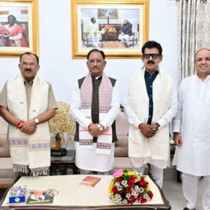 मुख्यमंत्री साय से राजस्थान विधानसभा अध्यक्ष देवनानी ने की सौजन्य भेंट