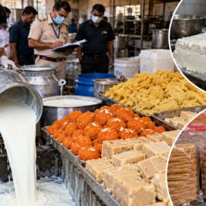 भिलाई में खाद्य सुरक्षा विभाग की बड़ी कार्रवाई: 2500 किलो मिठाई और 1000 लीटर दूध नष्ट, 3 प्रतिष्ठानों में उत्पादन बंद